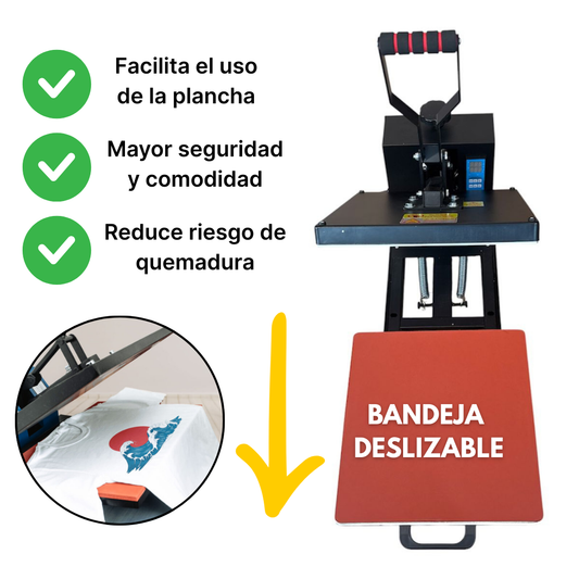 Plancha 38x38 Deslizable Incluye MEGAPACK con +35mil diseños
