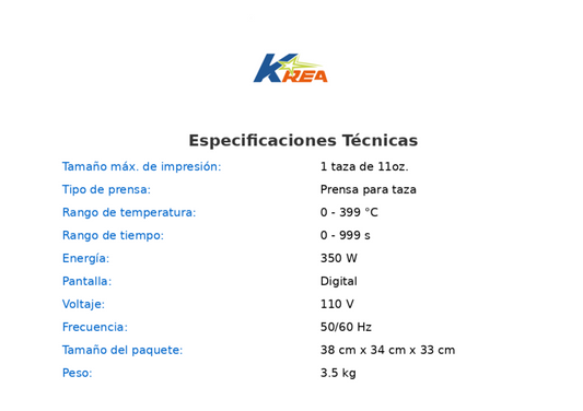 Plancha para sublimar tazas 1 estación + Paquete de diseños para tazas